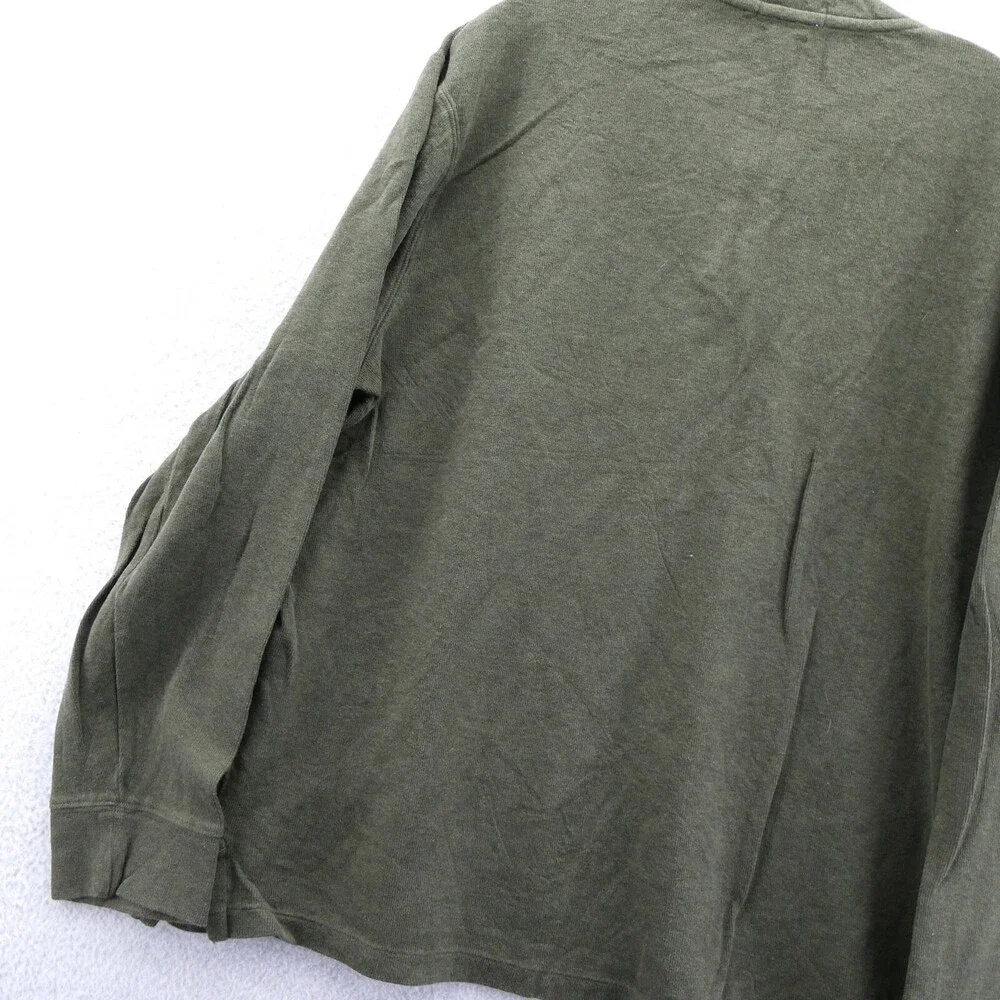 Polo‎ Ralph Lauren Sweater XL Mens Green Estate Rib 1/4 Zip 100% Cotton Preppy